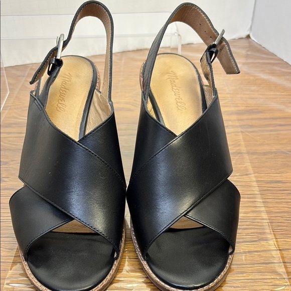 Madewell Leather Slingback Heeled Sandals - Picture 3 of 6